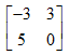 已知系统状态转移矩阵为，则A矩阵为（）。