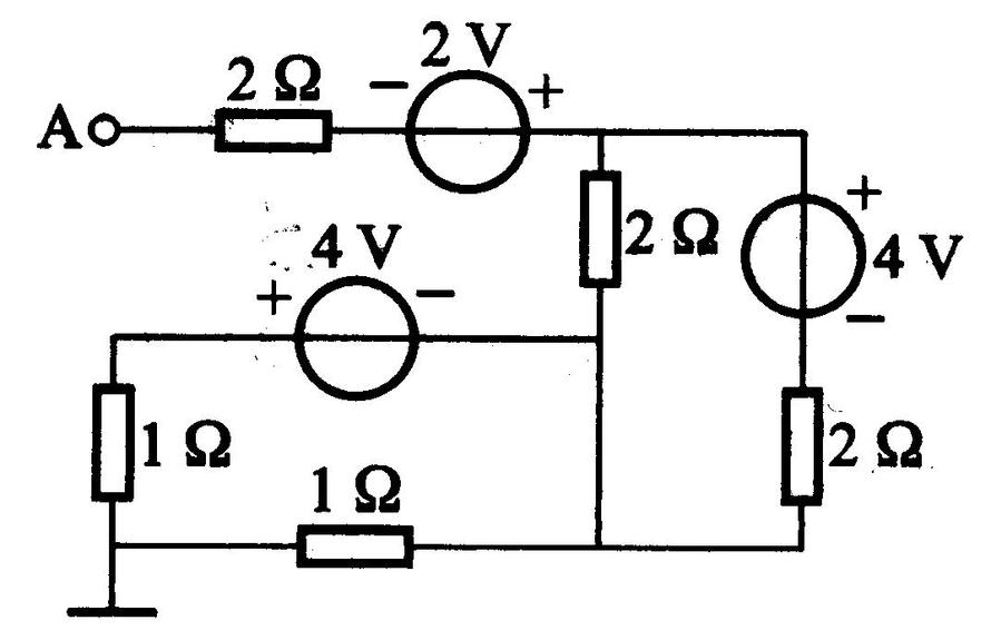 图所示电路中A点的电位VA为（）。 