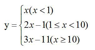 有一数学函数： [图] 编写程序，输入x的值，输出相应的y...有一数学函数：  编写程序，输入x的