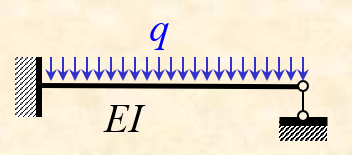 已知结构刚度EI，求梁体右端支座反力。 
