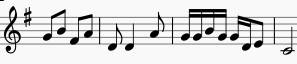 【判断题】[图]这条旋律用首调唱名法来唱，第一个音应该...【判断题】这条旋律用首调唱名法来唱，第一