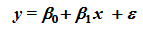一元线性回归模型可表示为下图所示，其中，β0和β1属于（）。 
