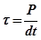 铆接头的连接板厚度为t，铆钉的直径为d，则铆钉的剪切应力τ为（）。 
