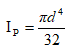 实心圆杆横截面截面极惯性矩公式为：[图]...实心圆杆横截面截面极惯性矩公式为：