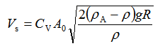 转子流量计的流量计算公式为（）。