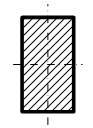 材料、长度、横截面面积相同的悬臂梁，截面形状互不相同，在图示受力状态下，自由端B挠度最大的是图 所示
