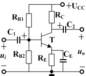 分压式偏置电路如图所示，增大发射极电阻RE，其它参数不变，会使Q点（）。 