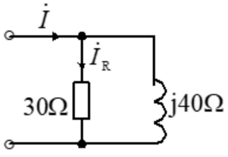 【单选题】图示正弦交流电路，已知，则图中为()。 