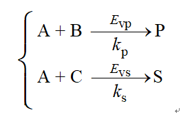 设有如下的平行反应：  对比选择性：  下列对于平行反应的对比选择性说法正确的有（）。