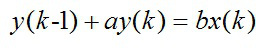 根据如下给定的模拟框图，其差分方程是（）。 A、y(k)+ay(k-1)=bx(k-1)B、y(k+