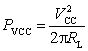 在理想的OTL乙类互补对称功率放大电路中，下列表达式正确的是 。