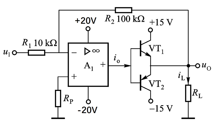 电路如图所示，不考虑三极管的饱和压降，为使输出达到最大不失真输出电压，则输入电压的幅度为（）V。 