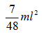 如图所示均质细直杆，质量为m，长为l，对O轴的转动惯量为：（)。      