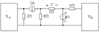 图中、均为含源线性电阻网络，求U. 
