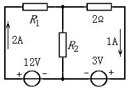 在图示电路中，可求出R1=______Ω。  