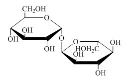 海藻糖的结构如下图所示，可替代血浆蛋白作为血液制品、疫苗、淋巴细胞、细胞组织等生物活性物质的稳定剂，
