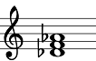 【单选题】下列哪个是小三和弦。