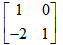已知系统状态转移矩阵为，则A矩阵为（）。