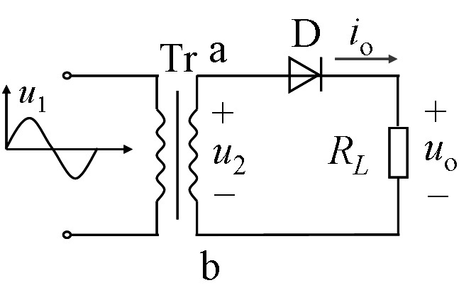 六、在如图所示的单相半波整流电路中，已知变压器次级电...六、在如图所示的单相半波整流电路中，已知变