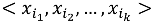 设是n个不等的整数构成的序列，A的一个单调递增子序列是序列使得，且。子序列的长度是含有的整数个数k。