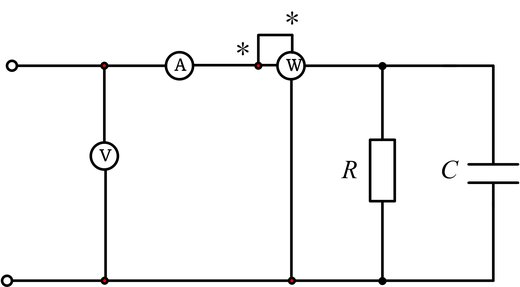  图示正弦稳态电路中，已知，电压表读数50V（有效值），电流表读数1A（有效值），功率表读数30W（
