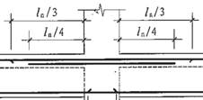 【单选题】抗震楼层框架梁中间支座钢筋构造，如图所示，ln表示