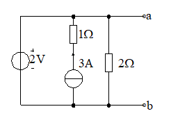电路如图所示, 其等效电路应为（）。 