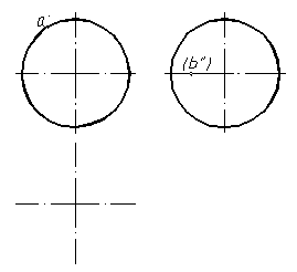 【其它】补画立体的第三视图，并完成A、B两点的另外两面投影。 