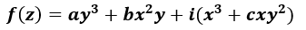 【简答题】0201 设函数[图]在整个复平面内解析，求a,b,c...【简答题】0201 设函数在整