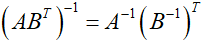 设A，B均为同阶可逆矩阵，则下列等式成立的是（)．