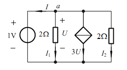 求图中受控电流源吸收的功率P=（）W [图]...求图中受控电流源吸收的功率P=（）W 