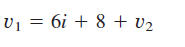 如图所示电路，关于v1和v2的方程正确的表达式为： 