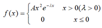 设连续型随机变量X的概率密度为,则系数A=（）.