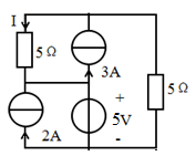 【单选题】电路如图所示，电流I为（）A。
