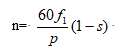 A、B、C、D、n=60f1（1-s）