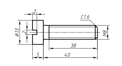 根据下图及螺钉标准代号（螺钉的标准号为GB/T65-2016），选择正确的螺钉规定标记是（）。 