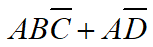 在四变量卡诺图中有 个小方格是“1”。
