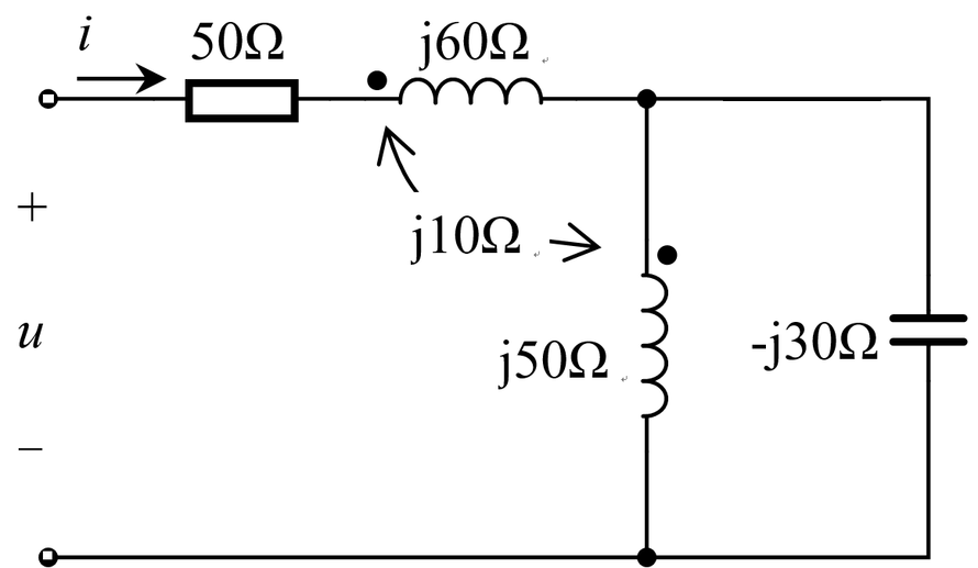 正弦稳态电路中，U=100V，求 I =______  A、0.5AB、1AC、D、2A
