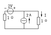 图示电路中，电流I为（）A。 