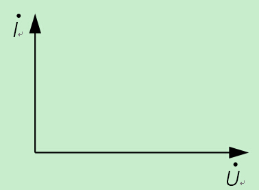某一元件两端电压与通过该元件的电流矢量图如图1所示，则该元件是（）。 