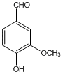 下列化合物为香兰素的结构，是香草味冰淇淋中香味的主要来源。香兰素的IUPAC名称为[ ]. 