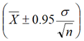 设总体 ， 已知，是未知参数，是样本均值， 为标准正态分布函数，且 ．则 的置信水平为0.95的置信