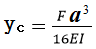 如图所示的外伸梁,C截面的挠度yc= 。    