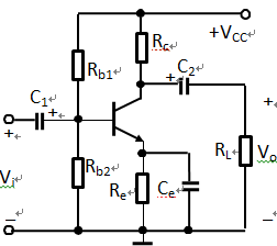 【单选题】放大电路如右图所示，由于Rb1和 Rb2 阻值选取得不合适而产生了饱和失真，为了改善失真，
