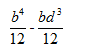 一边长为b的正方形截面细长压杆，因实际需要在某截面处钻一直径为d的横向小孔，如图所示，则在计算压杆的