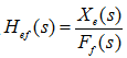 在传递函数的数学表达式中，表示（）。