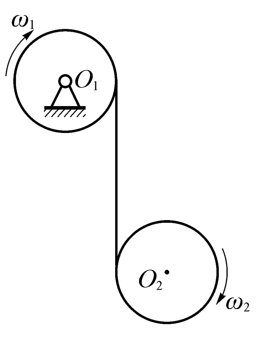 已知均质滑轮重p0=200n,物块a重p1=200n,b重p2=100n,拉力f2=100n.