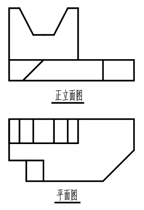 已知某形體的正立面圖和平面圖,不正確的剖面圖有().