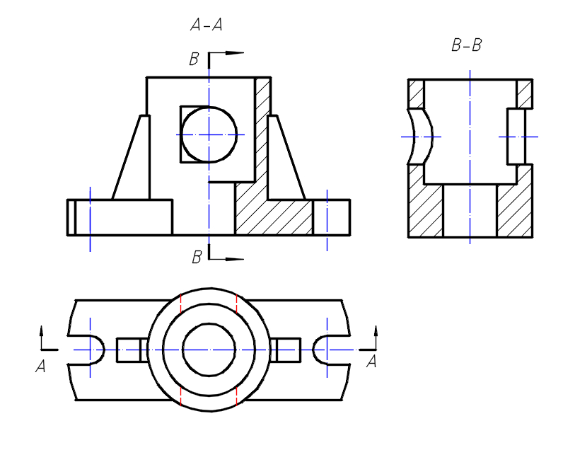 已知俯视图,a-a全剖视的主视图,请判别正确的是哪一组?