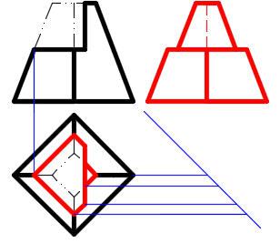 四棱锥的各种截面图图片